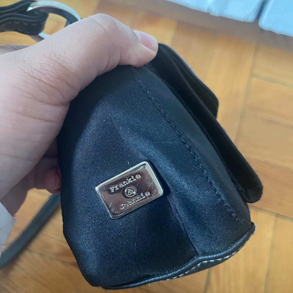 Vintage Y2K Frankie & Johnnie Black Mini Shoulder Bag - Picture 9 of 15